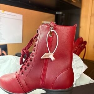 Women's Leatherette Boots Jazz With Lace up Dance
boots/Dance Shoes
